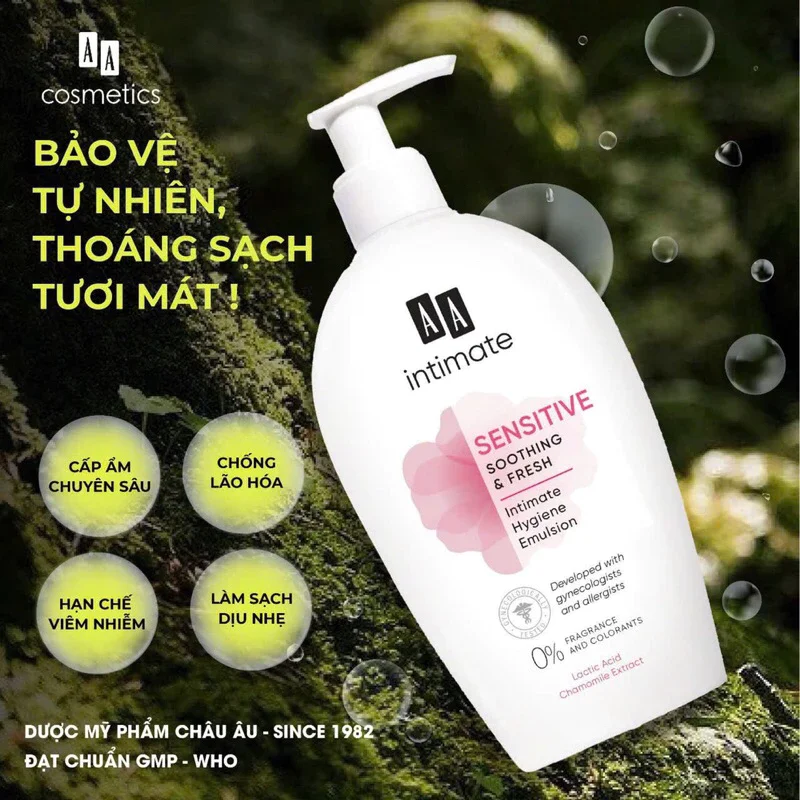 Gel Vệ Sinh Phụ Nữ AA Sensitive Soothing & Fresh 300ml — Ảnh 4