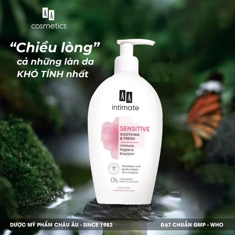 Gel Vệ Sinh Phụ Nữ AA Sensitive Soothing & Fresh 300ml — Ảnh 6