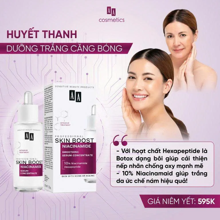 Huyết Thanh Dưỡng Sáng AA Professional Skin Boost Niacinamide 10% 30ml — Ảnh 2