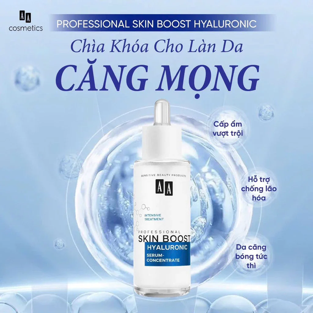 Huyết Thanh Cấp Ẩm Chuyên Sâu AA Professional Skin Boost Hyaluronic 30ml — Ảnh 2