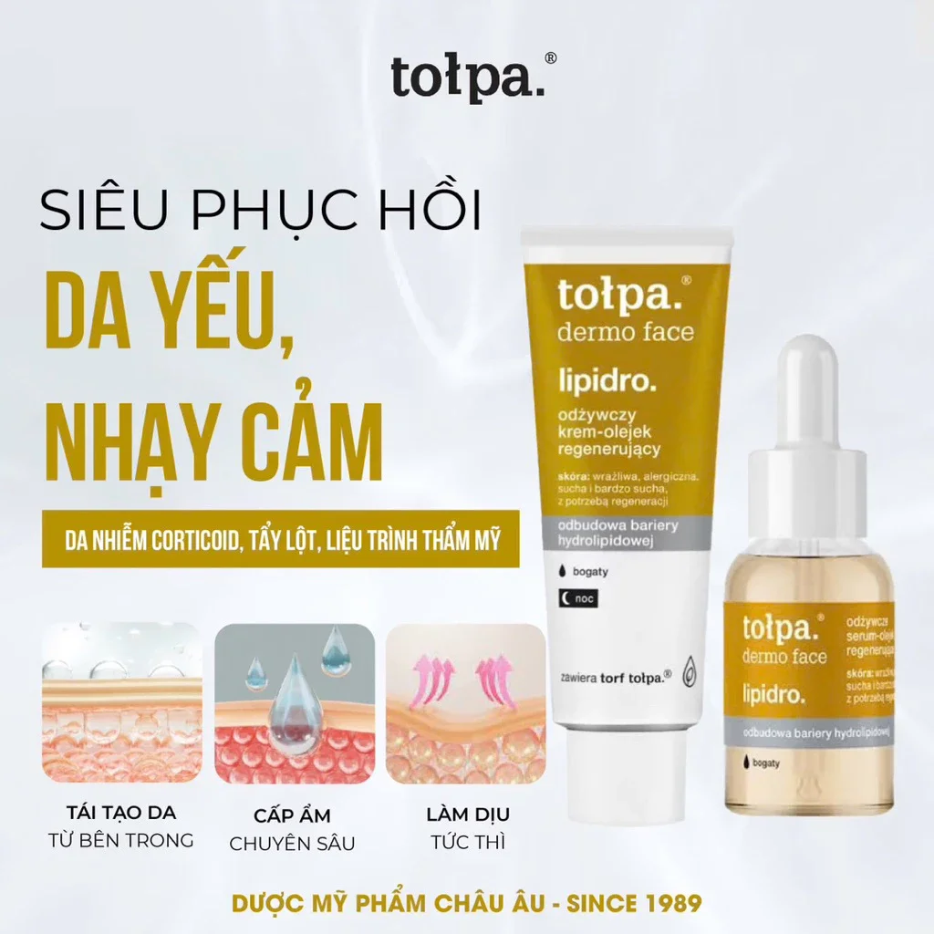 Kem Phục Hồi Tołpa Lipidro 40ml