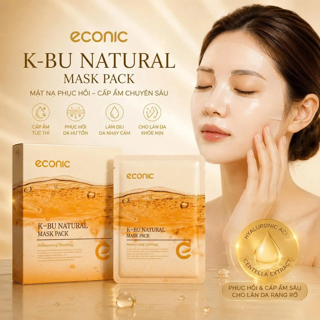 Kem Chống Nắng Nâng Tông Econic Tone-Up Sun Cream SPF50+ PA++++ 50g