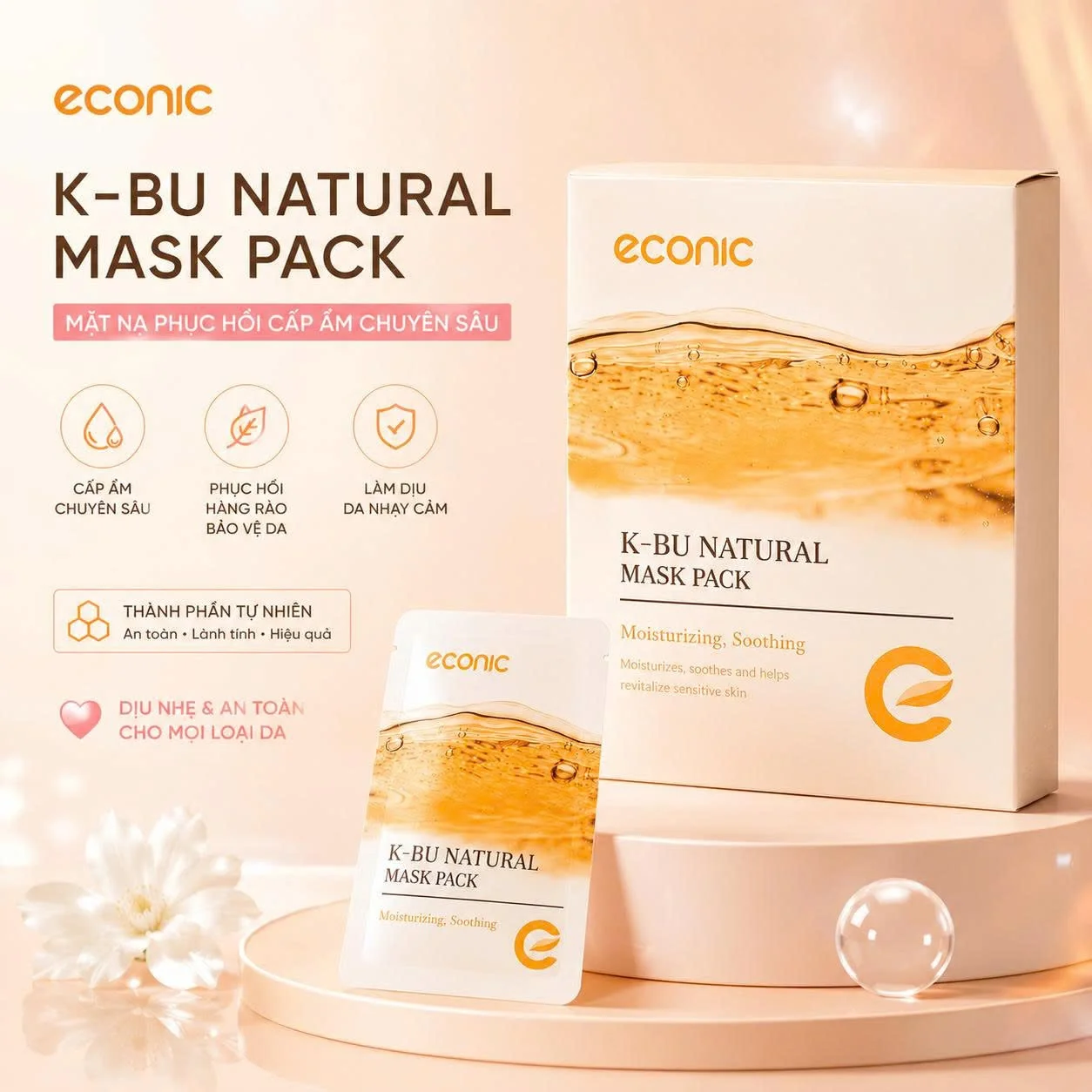Kem Chống Nắng Nâng Tông Econic Tone-Up Sun Cream SPF50+ PA++++ 50g — Ảnh 3