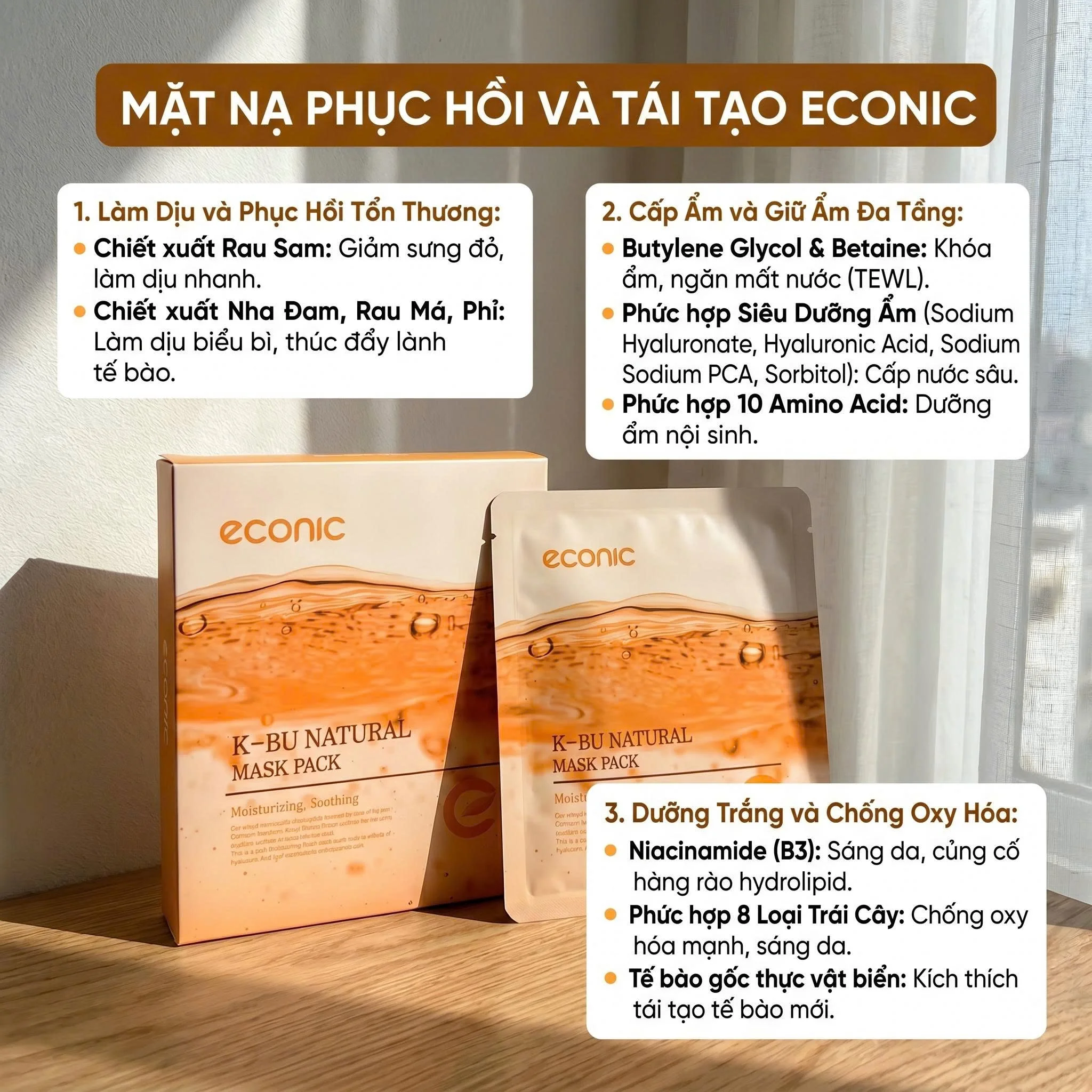 Kem Chống Nắng Nâng Tông Econic Tone-Up Sun Cream SPF50+ PA++++ 50g — Ảnh 4