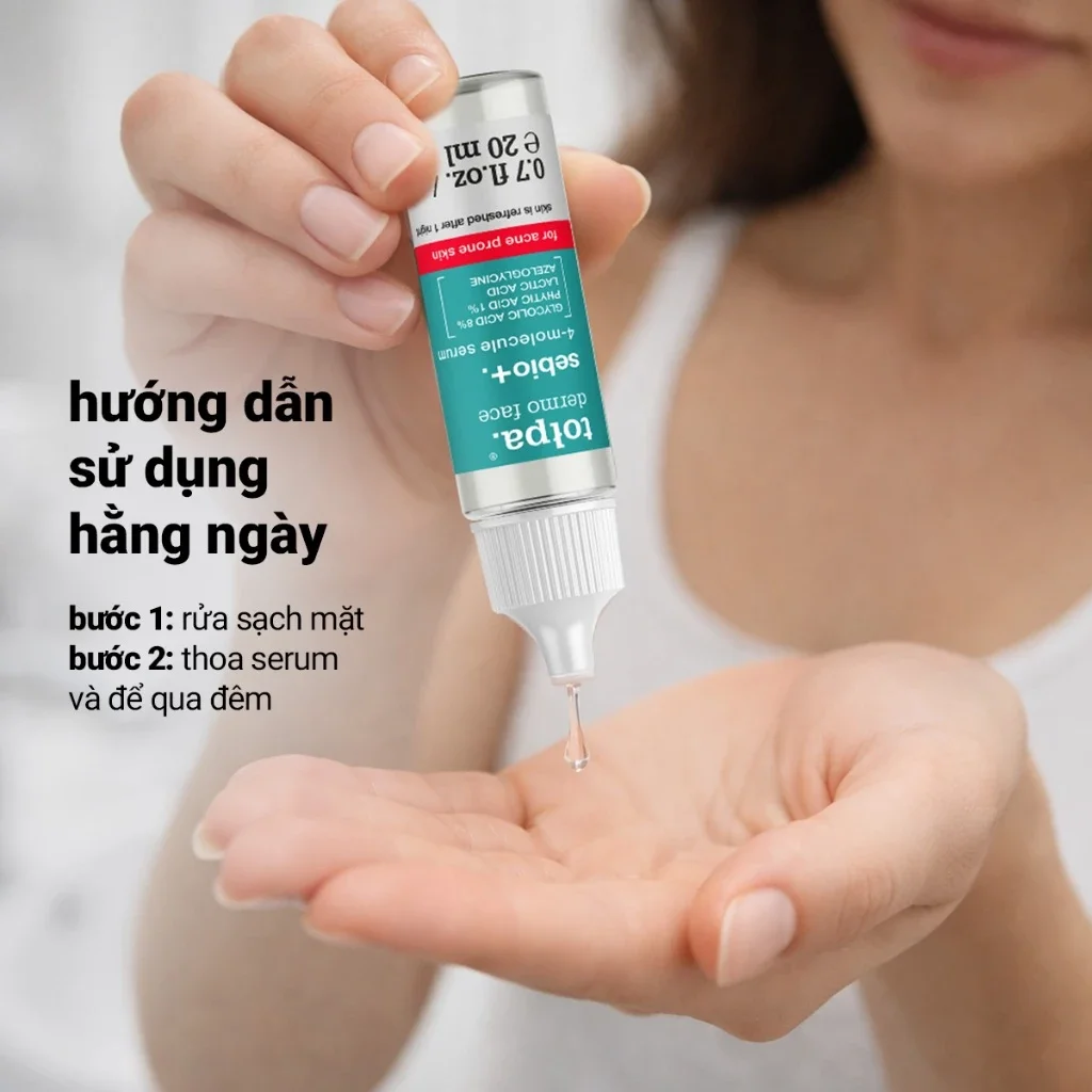 Huyết Thanh Tołpa Dermo Face Sebio+ Serum 4 Molekuły 20ml — Ảnh 9