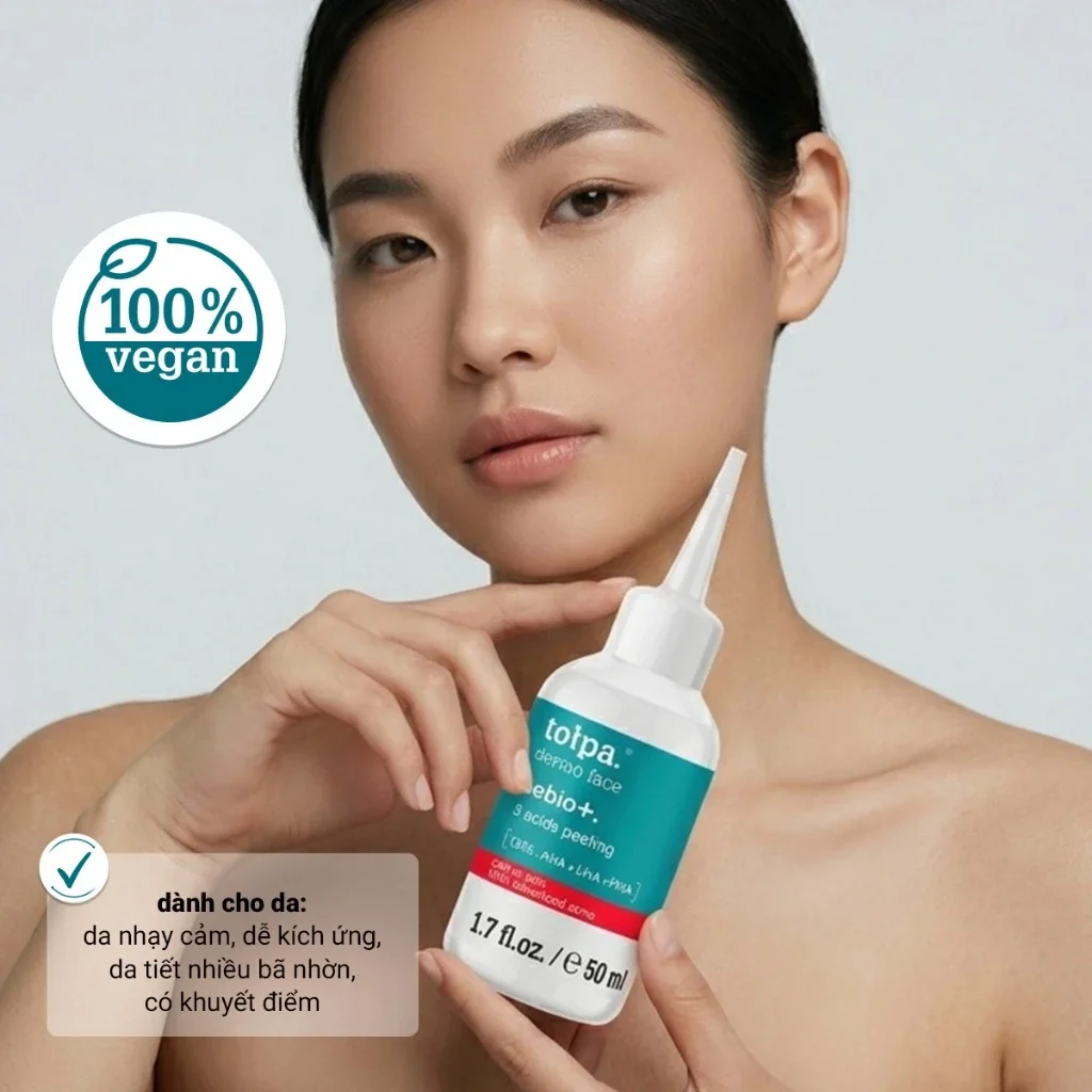 Peeling Hỗ Trợ Giảm Mụn Tołpa Dermo Face Sebio+ 3 Acids 50ml — Ảnh 7