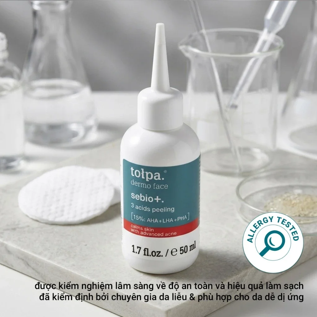 Peeling Hỗ Trợ Giảm Mụn Tołpa Dermo Face Sebio+ 3 Acids 50ml — Ảnh 9