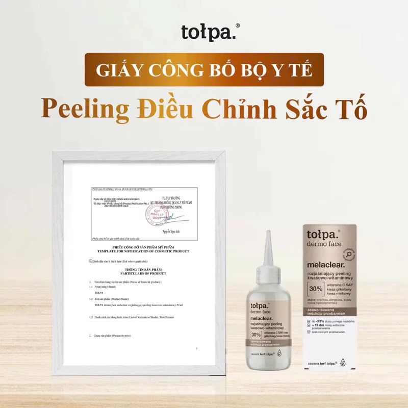 Peeling Điều Chỉnh Sắc Tố Tołpa Melaclear 50ml — Ảnh 3